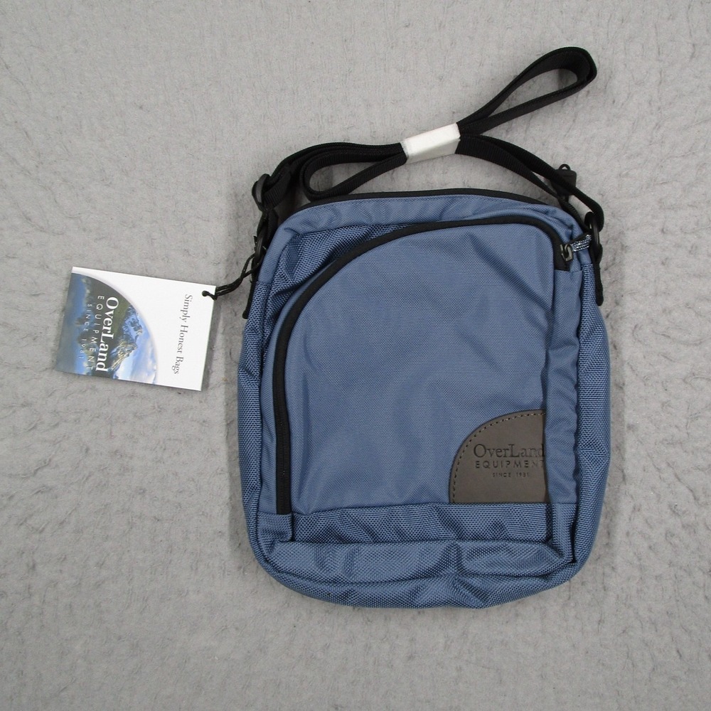 Overland Equipment Ellis Crossbody Satchel Bag Storm Blue Sprout Nylon NEW